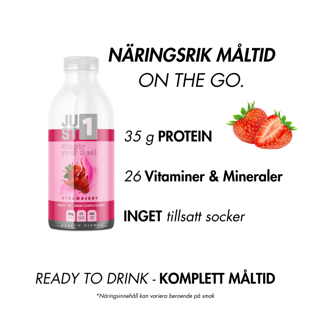 JUST1 Jordgubb 6-pack