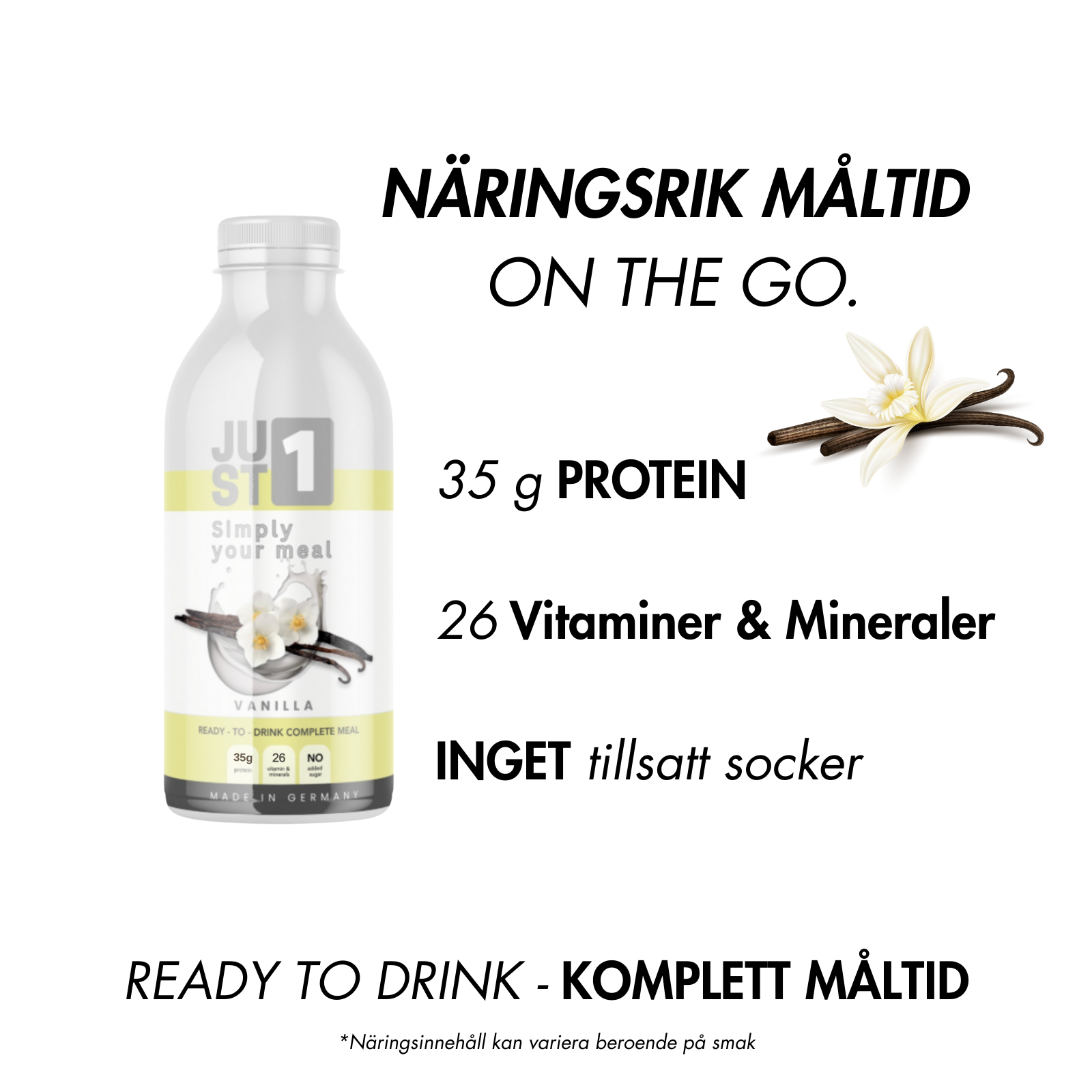 JUST1 Vanilj 6-pack